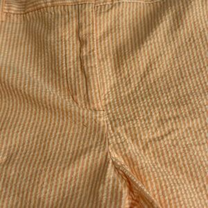 LOFT Pink and White Striped Fabric